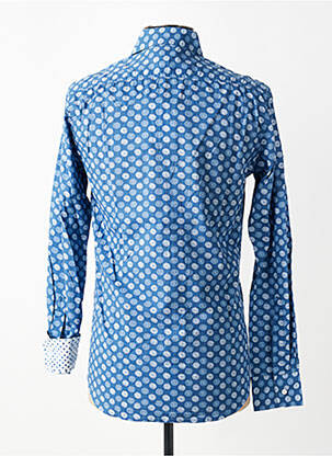Chemise manches longues imprimé fantaisie bleu EUROPANN homme