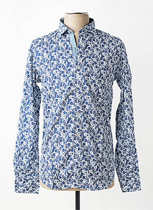 Chemise manches longues coupe cintrée bleu EUROPANN homme