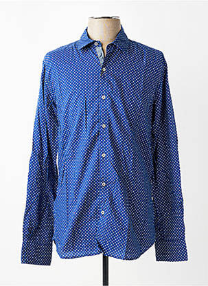 Chemise manches longues coupe cintrée bleu EUROPANN homme