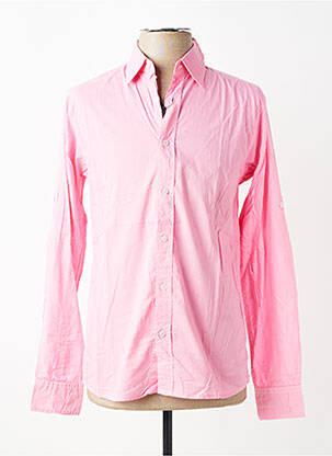 Chemise manches longues coupe cintrée rose EUROPANN homme