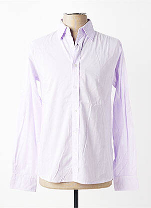 Chemise manches longues coupe cintrée violet EUROPANN homme