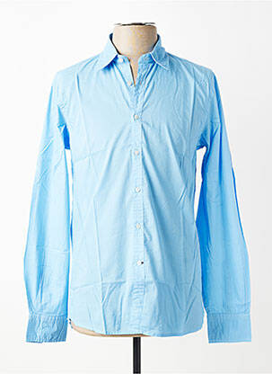 Chemise manches longues coupe cintrée bleu fonce EUROPANN homme