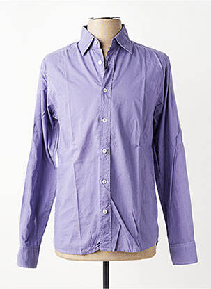 Chemise manches longues coupe cintrée bleu fonce EUROPANN homme
