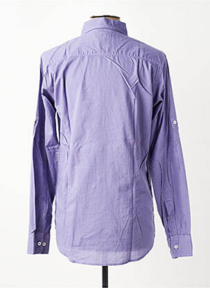 Chemise manches longues coupe cintrée bleu fonce EUROPANN homme