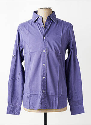 Chemise manches longues coupe cintrée violet EUROPANN homme