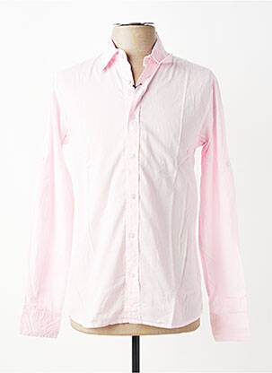 Chemise manches longues coupe cintrée rose clair EUROPANN homme