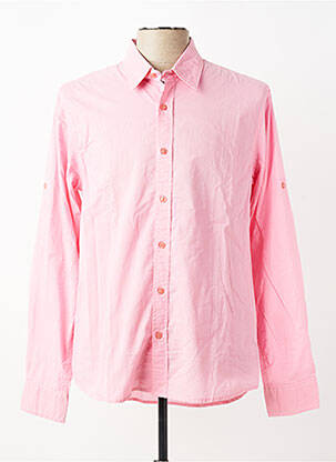 Chemise manches longues coupe cintrée rose EUROPANN homme