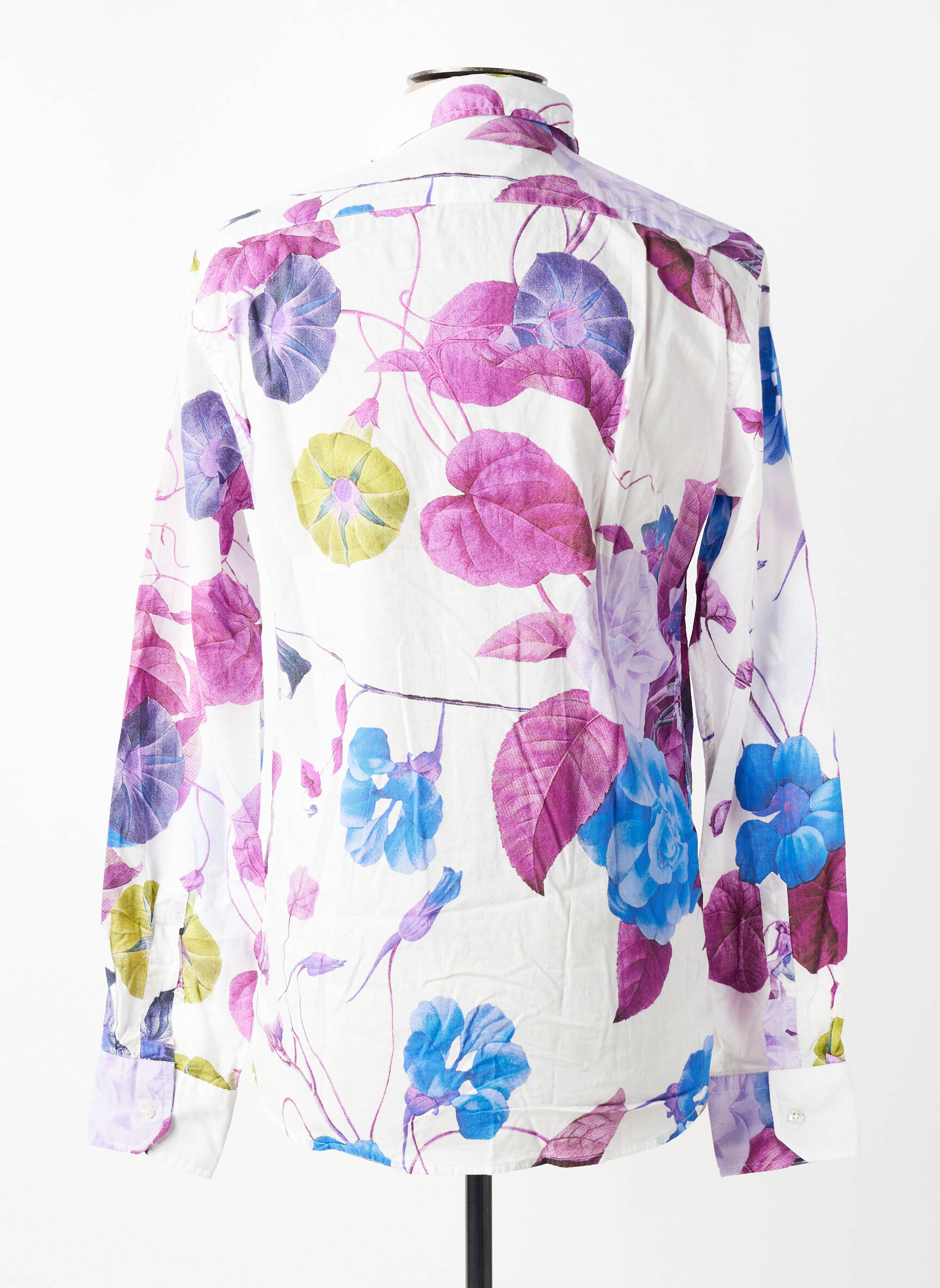 Chemise manches longues imprimé fleurs violet EUROPANN homme
