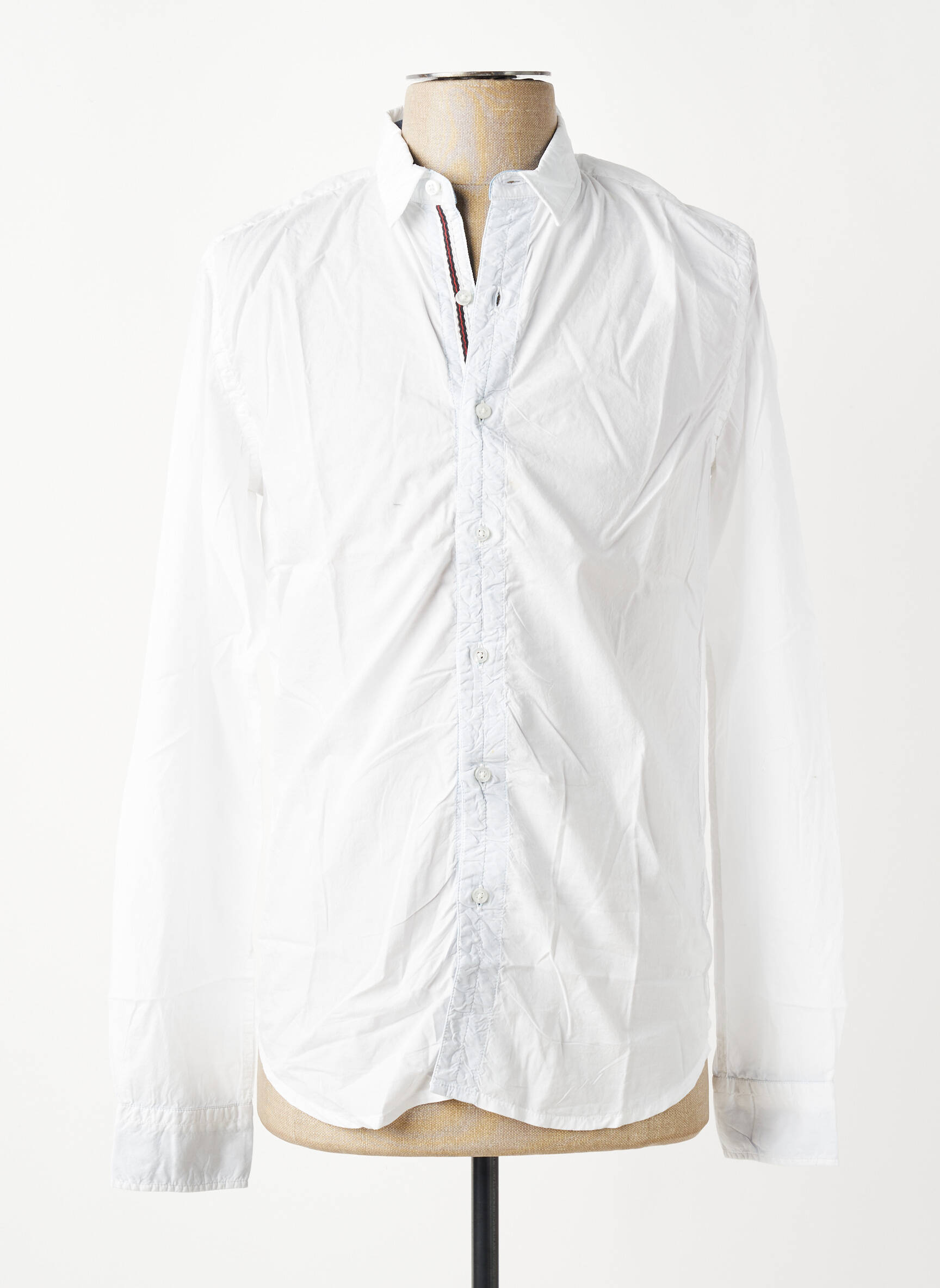 Chemise manches longues coupe cintrée blanc EUROPANN homme