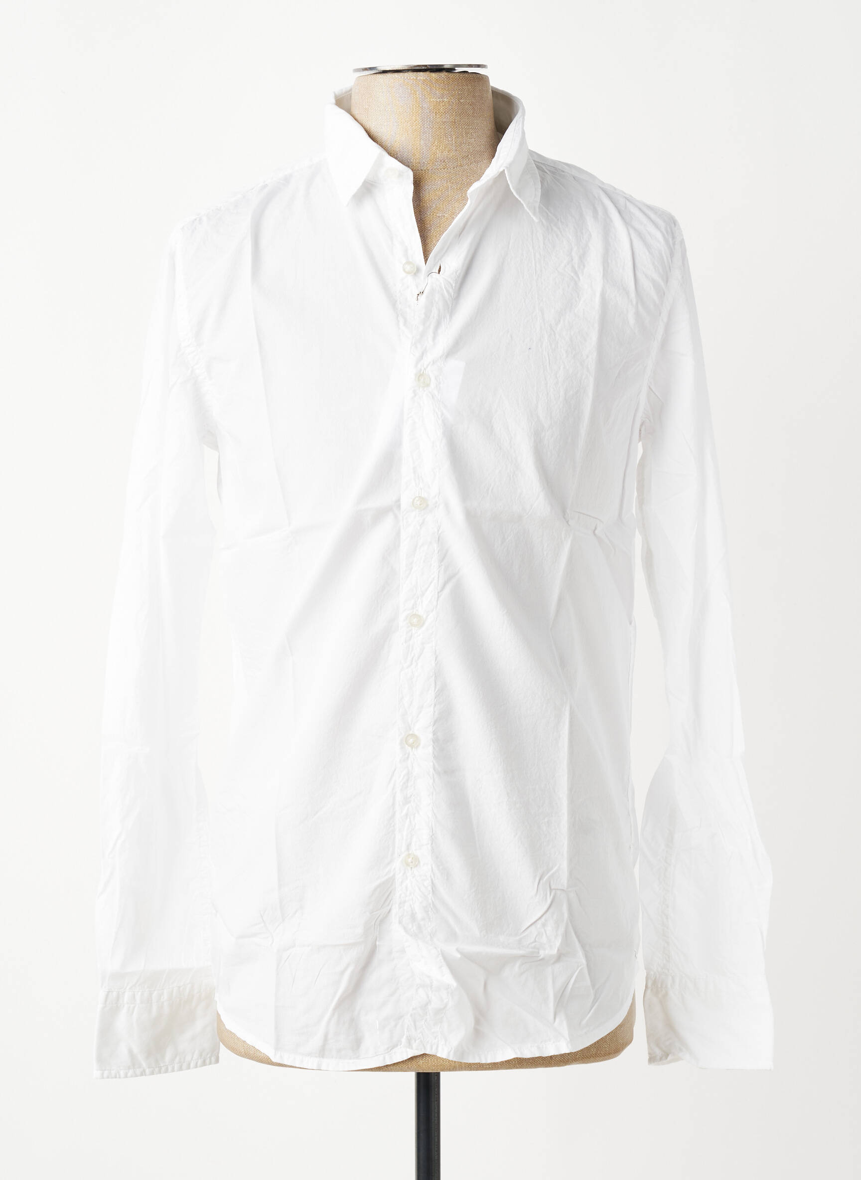 Chemise manches longues coupe cintrée blanc EUROPANN homme