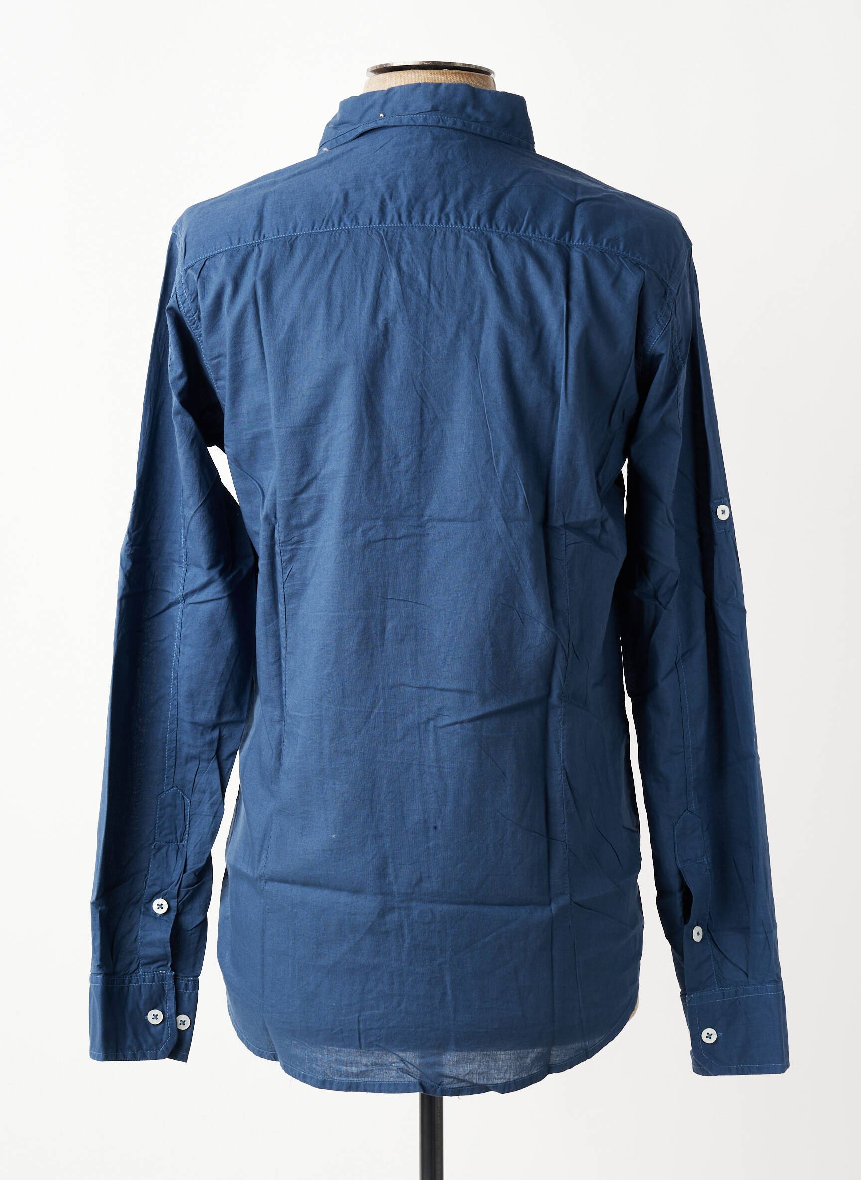 Chemise manches longues coupe cintrée bleu EUROPANN homme