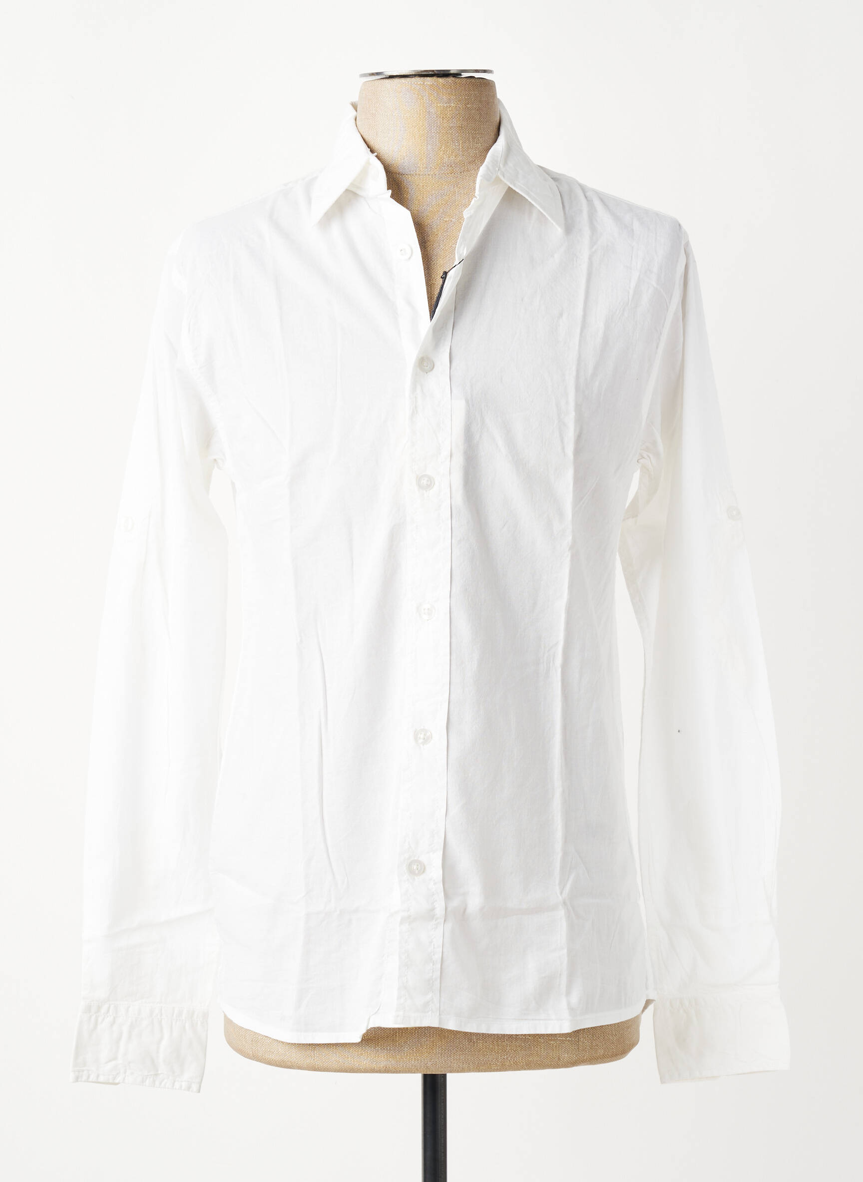Chemise manches longues coupe cintrée blanc EUROPANN homme