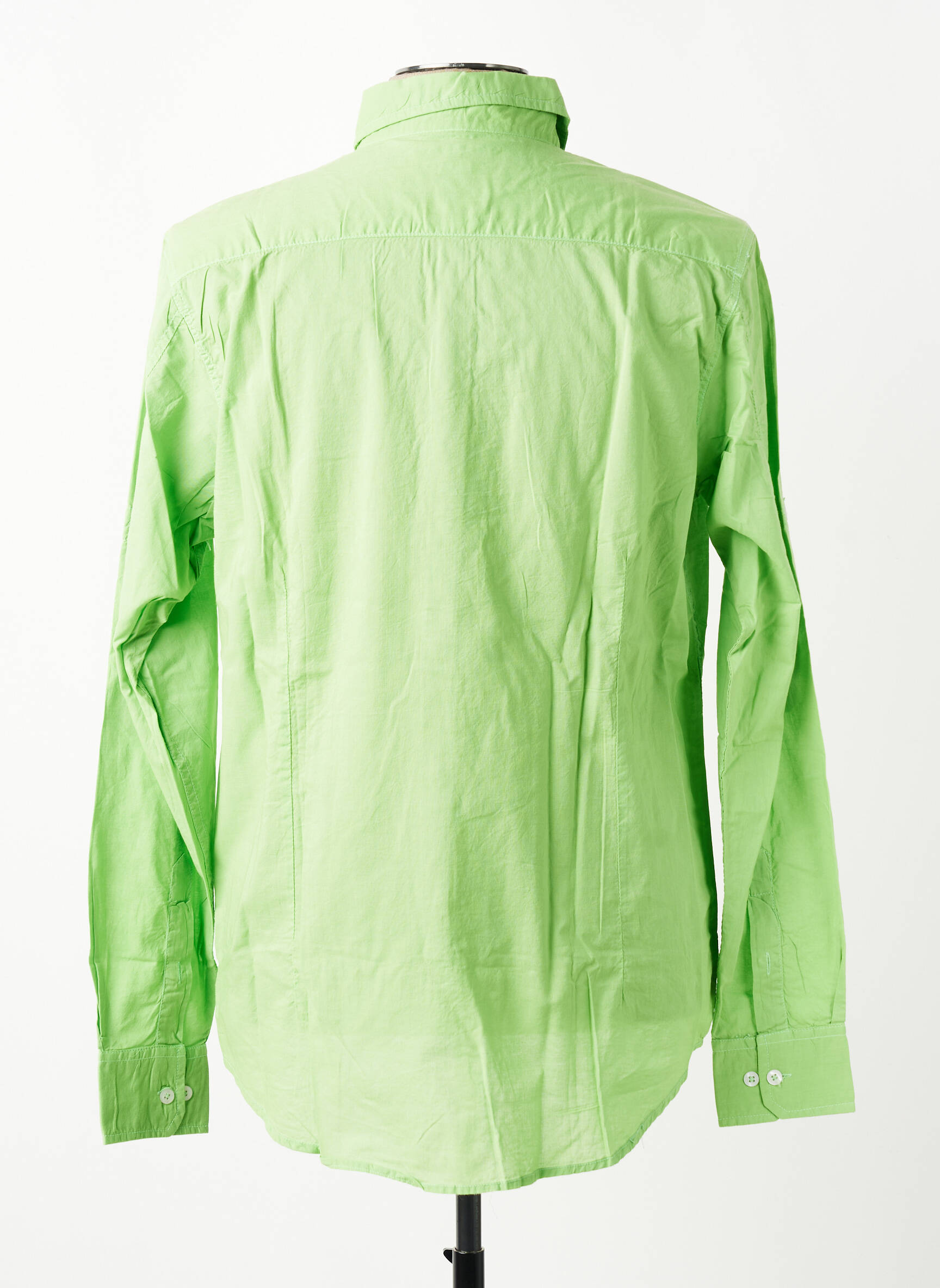 Chemise manches longues coupe cintrée vert EUROPANN homme