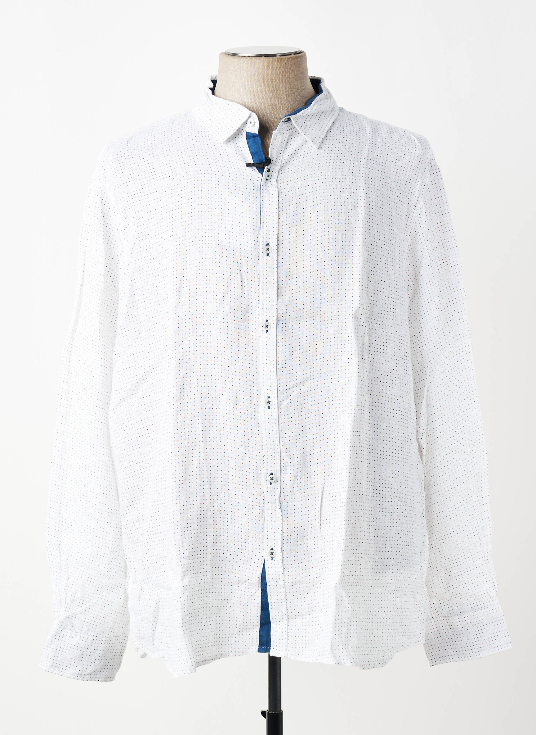 Chemise manches longues coupe cintrée blanc EUROPANN homme
