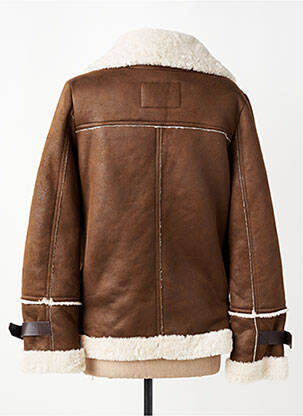 Blouson finition intérieure fourrure synthétique marron OAKWOOD femme
