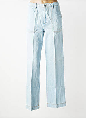 Jeans coupe large taille normale taille normale bleu LABDIP femme