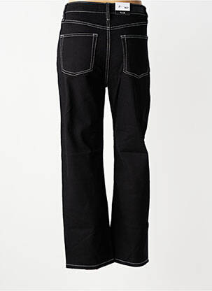 Jeans coupe droite stretch taille normale noir F.A.M. femme