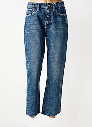 Jean coupe mom poches taille normale bleu F.A.M. femme