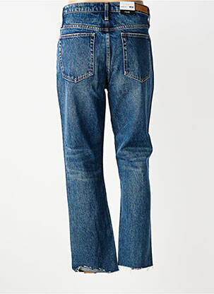 Jean coupe mom poches taille normale bleu F.A.M. femme