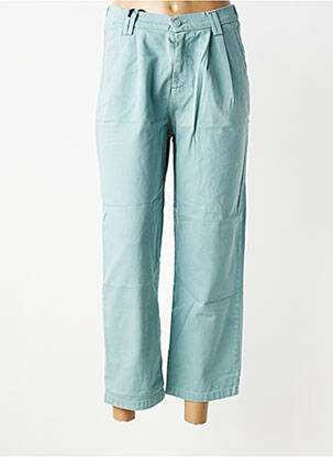 Pantalon 7/8 stretch taille normale vert HAPPY femme