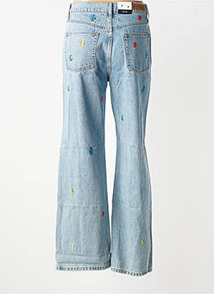 Jeans coupe large taille normale taille normale bleu F.A.M. femme