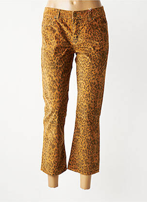 Pantalon 7/8 stretch taille normale marron RED LEGEND femme