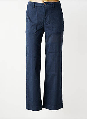Pantalon droit stretch taille normale bleu LABDIP femme