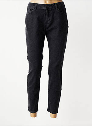Jeans coupe slim stretch taille normale noir LABDIP femme