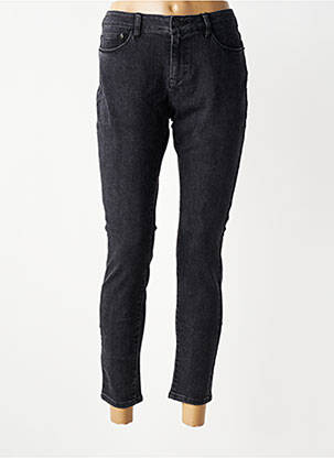Jeans coupe slim stretch taille normale noir LABDIP femme