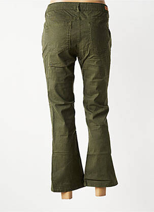 Pantalon 7/8 stretch taille normale vert HAPPY femme