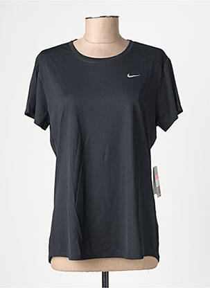 T-shirt sérigraphie manches courtes noir NIKE femme