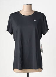 T-shirt sérigraphie manches courtes noir NIKE femme