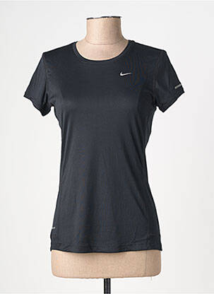 T-shirt sérigraphie manches courtes noir NIKE femme