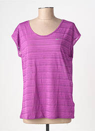 T-shirt sérigraphie manches courtes violet NIKE femme