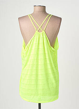 Top tissage jersey fines bretelles jaune NIKE femme