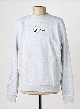 Sweat-shirt stretch manches longues gris KARL KANI homme