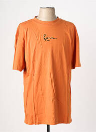 T-shirt broderie manches courtes orange KARL KANI homme
