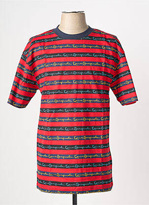 T-shirt coupe cintrée manches courtes rouge KARL KANI homme
