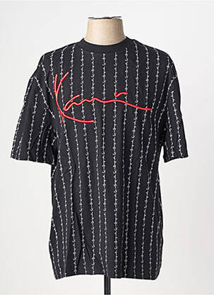 T-shirt broderie manches courtes noir KARL KANI homme