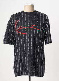 T-shirt broderie manches courtes noir KARL KANI homme