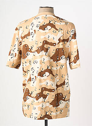 T-shirt broderie manches courtes beige KARL KANI homme