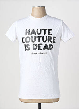 T-shirt coupe cintrée manches courtes blanc THE NEW DESIGNERS ! homme