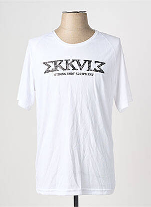 T-shirt stretch manches courtes blanc ERKULE homme