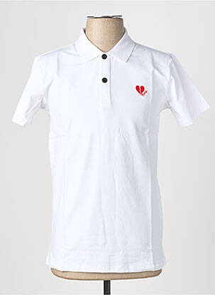 Polo tissage jersey manches courtes blanc PROJECT X homme