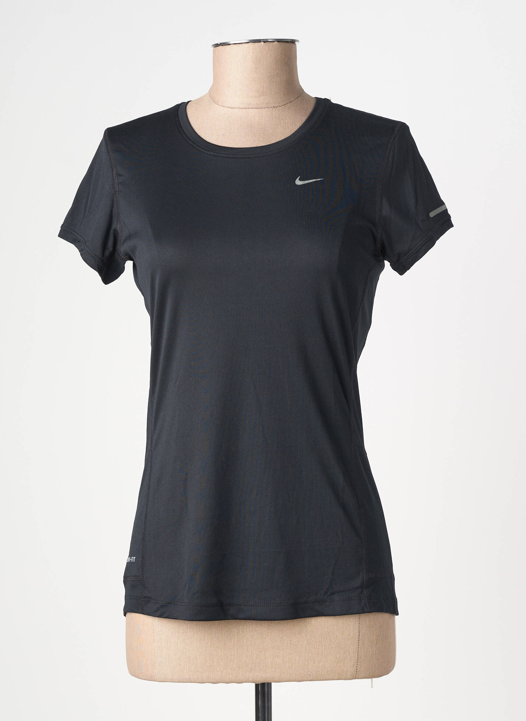 T-shirt sérigraphie manches courtes noir NIKE femme