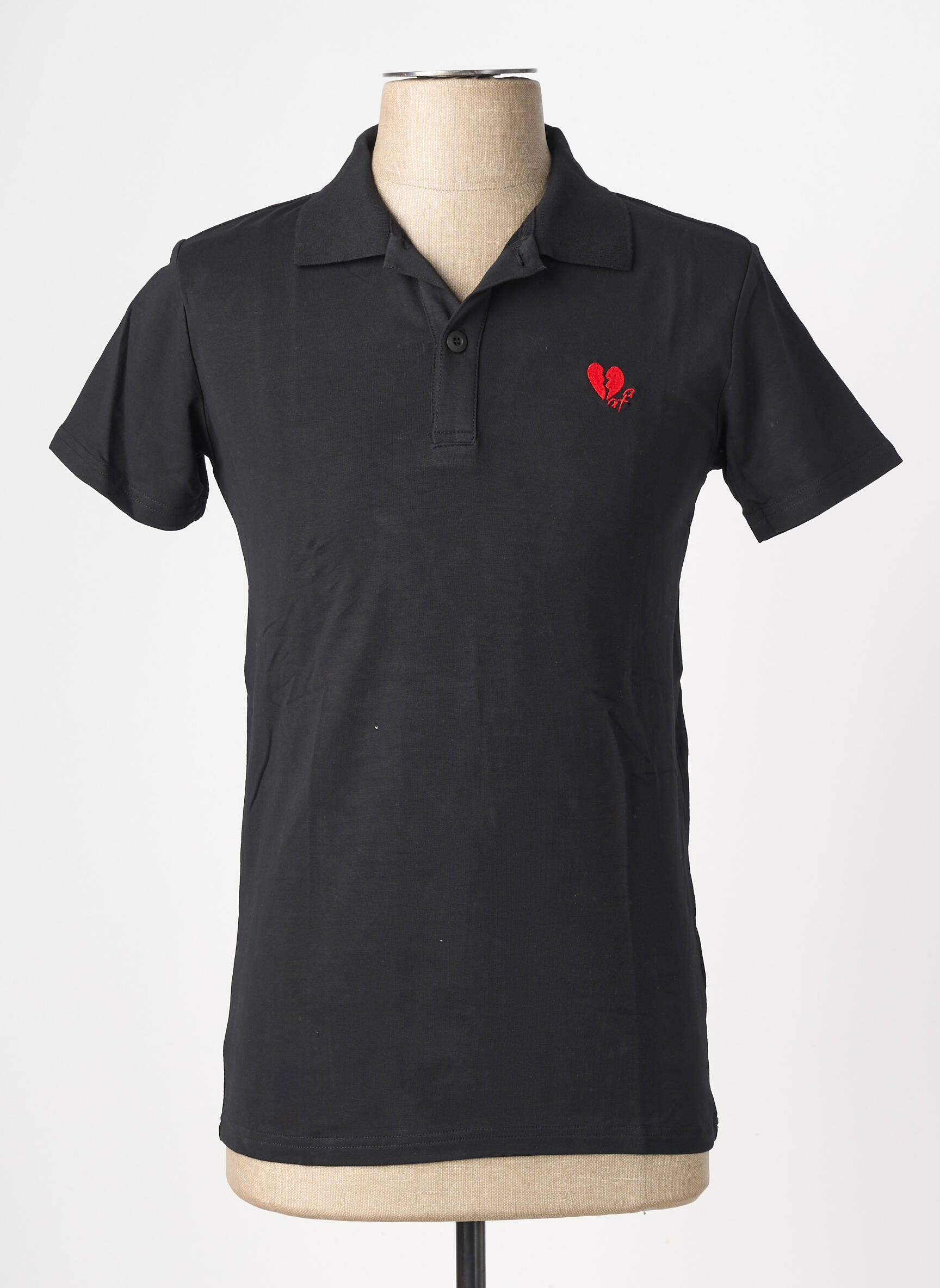 Polo tissage jersey manches courtes noir PROJECT X homme