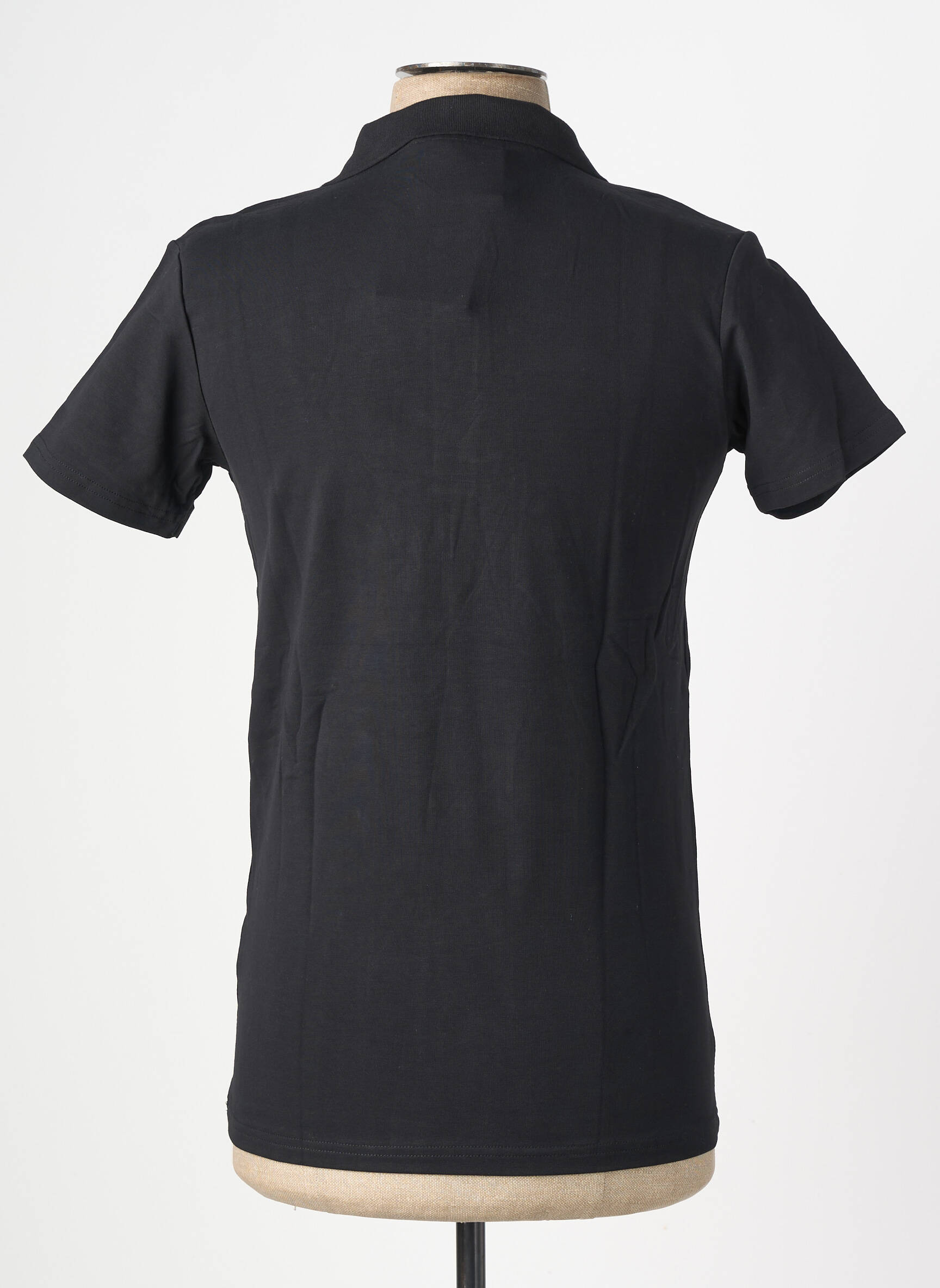 Polo tissage jersey manches courtes noir PROJECT X homme