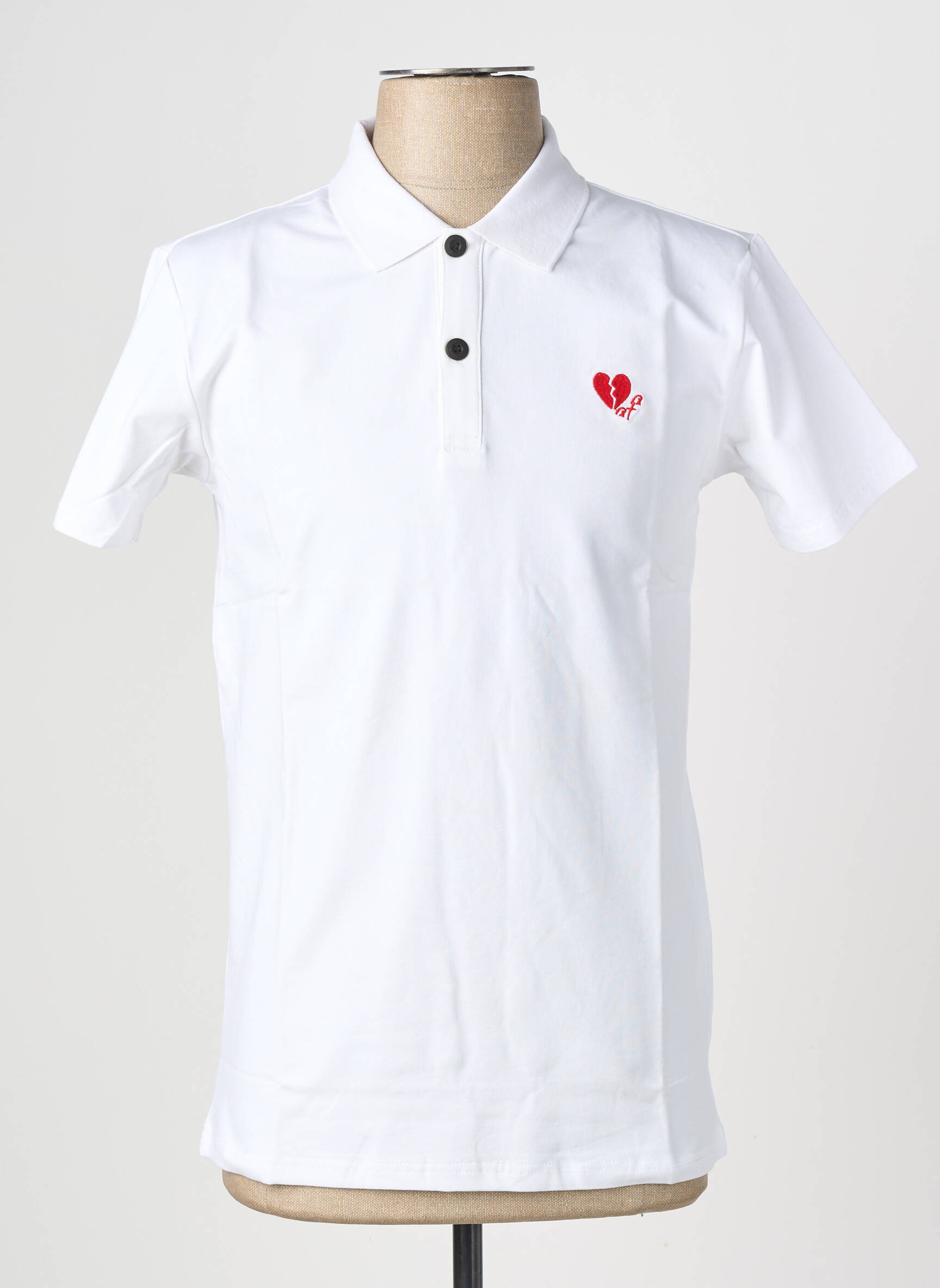 Polo tissage jersey manches courtes blanc PROJECT X homme
