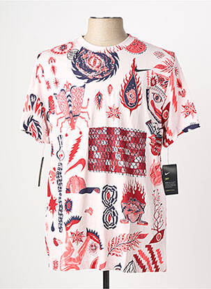 T-shirt stretch manches courtes rouge NIKE homme