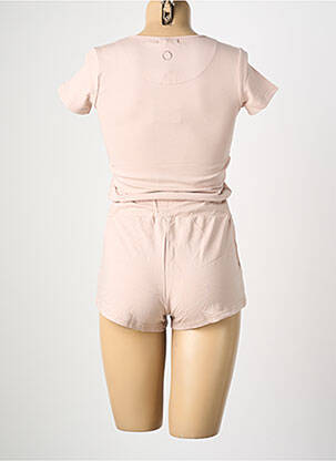 Combishort coupe cintrée manches courtes beige PROJECT X PARIS femme